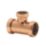 Tectite Sprint  Copper Push-Fit Reducing Tee 28mm x 28mm x 22mm