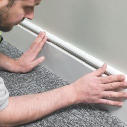 D-Line PVC White Mini Trunking 30mm x 15mm x 2m