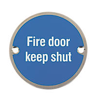 Fire Door Keep Shut Sign 76mm