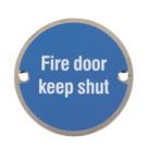 Essentials  Fire Door Keep Shut Sign 76mm