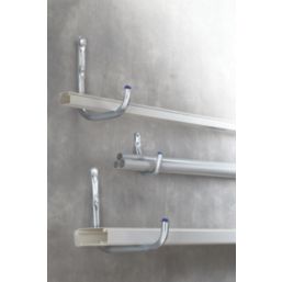 Smith & Locke Light Duty Storage Hooks Zinc-Plated/Blue Tips 6 Pcs