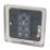 Hager Sollysta WRPS16BSB 10A 1-Gang Intermediate Switch Brushed Steel with Black Inserts