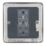 Hager Sollysta WRPS16BSB 10A 1-Gang Intermediate Switch Brushed Steel with Black Inserts