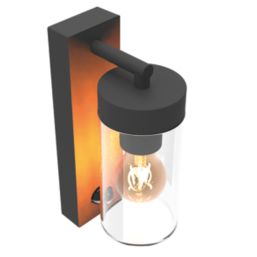 Calex Perugia Outdoor Wall light With PIR Sensor Black