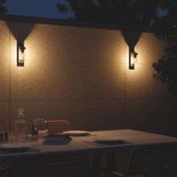 Calex Perugia Outdoor Wall light With PIR Sensor Black