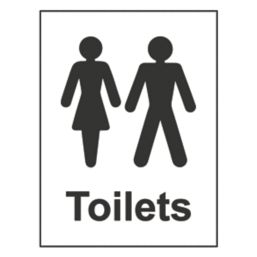 Essentials Womens / Gents Toilet Sign 200mm x 150mm