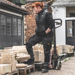 DEWALT Roseville Womens Work Trousers Grey/Black Size 10 29" L