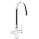Abode Puria 3-Way Deck Mounted Filter Tap Chrome