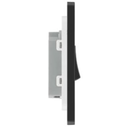 British General Evolve 10A 1-Gang 1-Way Press Switch Blue with Black Inserts