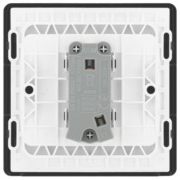 British General Evolve 10A 1-Gang 1-Way Press Switch Blue with Black Inserts