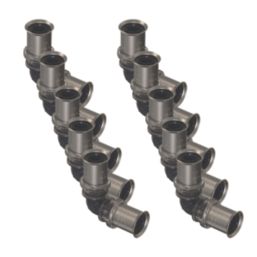Wavin Tigris  Multi-Layer Composite Press-Fit Equal 90° Elbows 25mm 10 Pack