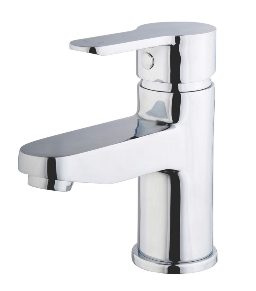 Swirl Elevate Eco Basin Mono Mixer Bathroom Tap with Clicker Waste