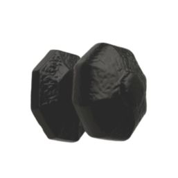Designer Levers Octagonal Door Knob Black 63mm