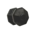 Designer Levers Octagonal Door Knob Black 63mm