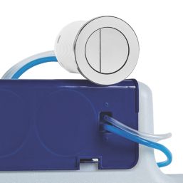 Eddy Comfort Height Concealed Cistern with Flush Button 3/6Ltr