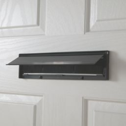 Stormguard Brush Letter Plate Black 292mm x 75mm