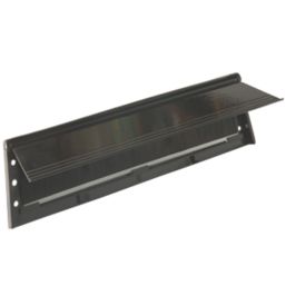 Stormguard Brush Letter Plate Black 292mm x 75mm