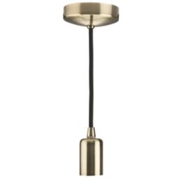 Knightsbridge  Contemporary Pendant Antique Brass