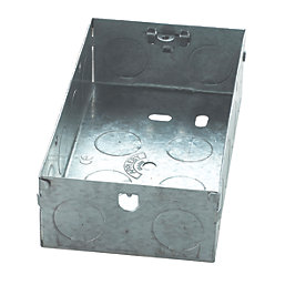 Appleby  2-Gang Galvanised Steel  Knockout Box 35mm