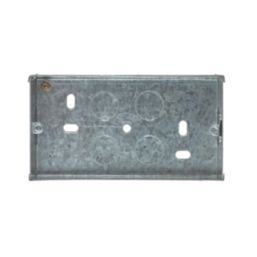 Appleby  2-Gang Galvanised Steel  Knockout Box 35mm