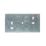 Appleby  2-Gang Galvanised Steel  Knockout Box 35mm
