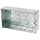 Appleby  2-Gang Galvanised Steel Knockout Box 35mm