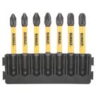 DEWALT Flextorq 6.35mm Hex Shank PZ Screwdriver Bits 7 Pieces