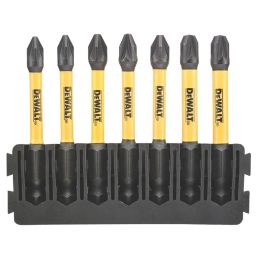 DEWALT Flextorq 6.35mm Hex Shank PZ Screwdriver Bits 7 Pieces