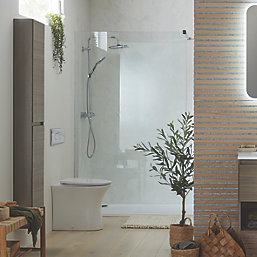 Highlife Bathrooms Storr Curved Dual-Flush Flushing Plate Chrome