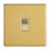 Contactum Lyric 10AX 1-Gang Intermediate Switch Brushed Brass with White Inserts