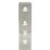 Essentials Corner Brackets Silver 50mm x 50mm x 16mm 4 Pack