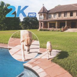 Reolink 2K Go Pro+64GB Solar-Powered White Wireless 1440p Indoor & Outdoor Bullet 4G Smart Security Camera