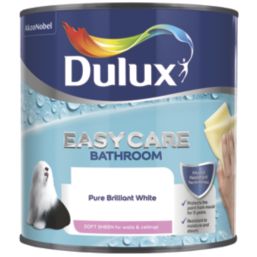 Dulux EasyCare Soft Sheen Pure Brilliant White Emulsion Bathroom Paint 2.5Ltr