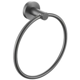 Bristan  Round Towel Ring Gun Metal Grey