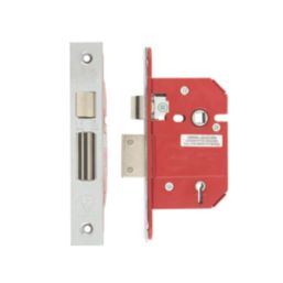 ERA Fire Rated  5 Lever Chrome BS Mortice Sashlock 64mm Case - 44mm Backset