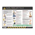 Essentials "Slips Trips & Falls" PVC Safety Poster 420mm x 594mm