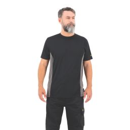 Site Leckman Short Sleeve T-Shirt Black X Large 49" Chest