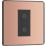 British General Evolve 1-Gang 2-Way LED Single Master Trailing Edge Touch Dimmer Switch  Copper with Black Inserts