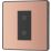 British General Evolve 1-Gang 2-Way LED Single Master Trailing Edge Touch Dimmer Switch  Copper with Black Inserts