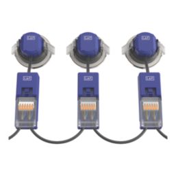 LAP Chaac Tilt  Fire Rated LED Downlight Brushed Nickel 5.5W 600lm