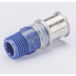 Wavin Tigris K5 Multi-Layer Composite Press-Fit Adapting Male Couplers 0.5" x 20mm 10 Pack