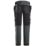 Snickers 6275 Shell Stretch Trousers Steel Grey  36" W 32" L