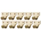 Smith & Locke Sash Window Handles Polished Brass 50mm x 50mm 10 Pack