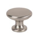 Essentials  Traditional Classic Disc Knobs Satin Nickel 30mm 2 Pack