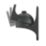 AVF Universal Tilt & Turn Speaker Brackets Small Black