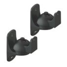 AVF Universal Tilt & Turn Speaker Brackets Small Black