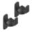 AVF Universal Tilt & Turn Speaker Brackets Small Black