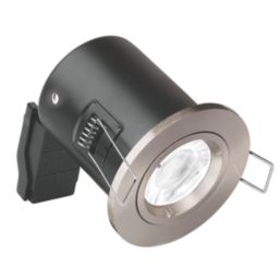 Enlite EFD Fixed  Fire Rated LED Downlight Satin Nickel 5W 500lm