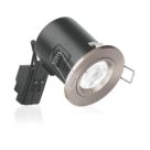 Enlite EFD Fixed  Fire Rated LED Downlight Satin Nickel 5W 500lm