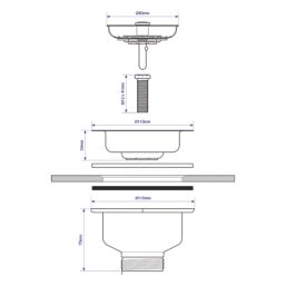 McAlpine Stemball Sink Strainer Waste
